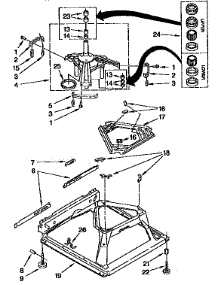 Machine Base parts for Kenmore Washer 110.92585110 (11092585110, 110 92585110) from AppliancePartsPros.com