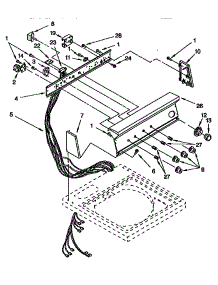 Control Panel parts for Kenmore Washer 110.92585800 (11092585800, 110 92585800) from AppliancePartsPros.com