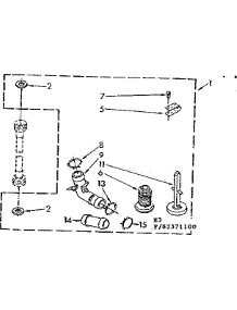 Miscellaneous Parts parts for Kenmore Washer 110.83371200 (11083371200, 110 83371200) from AppliancePartsPros.com