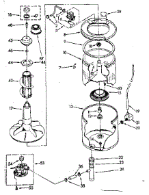 Tub And Basket Parts (Non-Suds Only) parts for Kenmore Washer 110.83371320 (11083371320, 110 83371320) from AppliancePartsPros.com