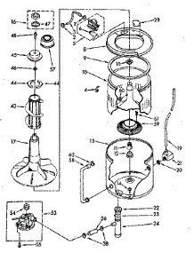 Tub And Basket Parts (Non-Suds Only) parts for Kenmore Washer 110.83372120 (11083372120, 110 83372120) from AppliancePartsPros.com