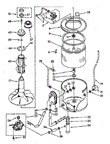 Tub And Basket Parts (Suds Only) parts for Kenmore Washer 110.83372820 (11083372820, 110 83372820) from AppliancePartsPros.com