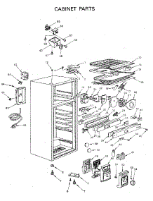Cabinet Parts parts for Kenmore Refrigerator 564.9600490 (5649600490, 564 9600490) from AppliancePartsPros.com