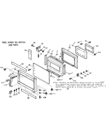 Door Parts parts for Kenmore Microwave 564.9907510 (5649907510, 564 9907510) from AppliancePartsPros.com