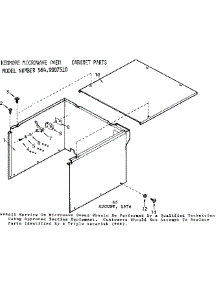Cabinet Parts parts for Kenmore Microwave 564.9907510 (5649907510, 564 9907510) from AppliancePartsPros.com