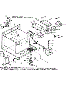 Cabinet Parts parts for Kenmore Microwave 564.9907610 (5649907610, 564 9907610) from AppliancePartsPros.com