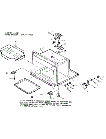 Cabinet Parts parts for Kenmore Microwave 564.9907610 (5649907610, 564 9907610) from AppliancePartsPros.com