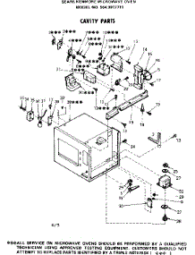 Cavity Parts parts for Kenmore Microwave 564.9917711 (5649917711, 564 9917711) from AppliancePartsPros.com