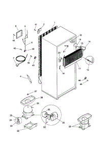 System parts for Kenmore Refrigerator 253.69137991 (25369137991, 253 69137991) from AppliancePartsPros.com