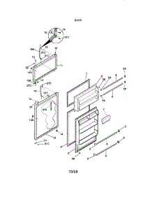 Door parts for Kenmore Refrigerator 253.69800892 (25369800892, 253 69800892) from AppliancePartsPros.com