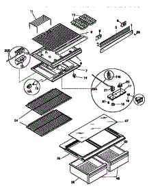Shelves And Accessories parts for Kenmore Refrigerator 253.69804890 (25369804890, 253 69804890) from AppliancePartsPros.com