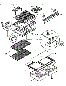 Shelves And Accessories parts for Kenmore Refrigerator 253.69807891 (25369807891, 253 69807891) from AppliancePartsPros.com