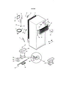 System parts for Kenmore Refrigerator 253.69807892 (25369807892, 253 69807892) from AppliancePartsPros.com