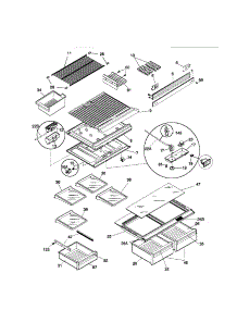 Shelves parts for Kenmore Refrigerator 253.69842890 (25369842890, 253 69842890) from AppliancePartsPros.com