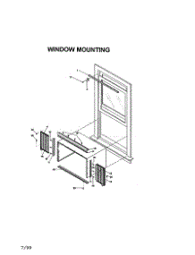 Window Mounting parts for Kenmore Air Conditioner 253.70055990 (25370055990, 253 70055990) from AppliancePartsPros.com