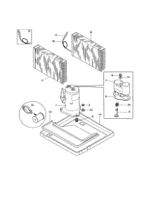 Compressor parts for Kenmore Air Conditioner 253.70055990 (25370055990, 253 70055990) from AppliancePartsPros.com