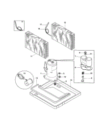 Compressor parts for Kenmore Air Conditioner 253.70055992 (25370055992, 253 70055992) from AppliancePartsPros.com