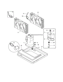 Compressor parts for Kenmore Air Conditioner 253.70055993 (25370055993, 253 70055993) from AppliancePartsPros.com