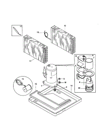 Compressor parts for Kenmore Air Conditioner 253.70069000 (25370069000, 253 70069000) from AppliancePartsPros.com