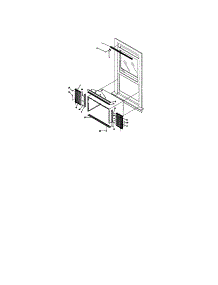 Window Mounting parts for Kenmore Air Conditioner 253.70069001 (25370069001, 253 70069001) from AppliancePartsPros.com
