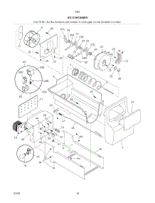 Ice Container parts for Kenmore Refrigerator 253.54624407 (25354624407, 253 54624407) from AppliancePartsPros.com