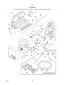 Ice Maker parts for Kenmore Refrigerator 253.54624407 (25354624407, 253 54624407) from AppliancePartsPros.com