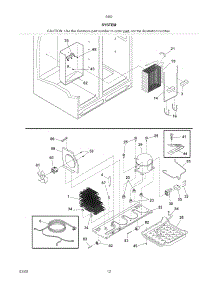 System parts for Kenmore Refrigerator 253.54624407 (25354624407, 253 54624407) from AppliancePartsPros.com