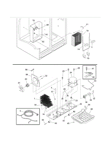 System parts for Kenmore Refrigerator 253.54628501 (25354628501, 253 54628501) from AppliancePartsPros.com