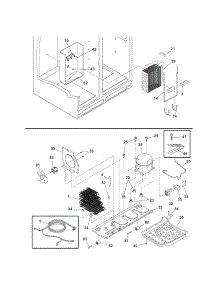 System parts for Kenmore Refrigerator 253.54628505 (25354628505, 253 54628505) from AppliancePartsPros.com