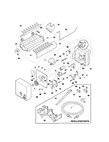 Ice Maker parts for Kenmore Refrigerator 253.54674300 (25354674300, 253 54674300) from AppliancePartsPros.com