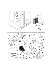 System parts for Kenmore Refrigerator 253.54674300 (25354674300, 253 54674300) from AppliancePartsPros.com