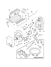 Ice Maker parts for Kenmore Refrigerator 253.54703402 (25354703402, 253 54703402) from AppliancePartsPros.com