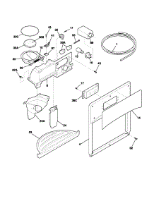 Ice & Water Dispenser parts for Kenmore Refrigerator 253.54703403 (25354703403, 253 54703403) from AppliancePartsPros.com