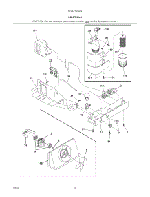 Controls parts for Kenmore Refrigerator 253.5470340A (2535470340A, 253 5470340A) from AppliancePartsPros.com