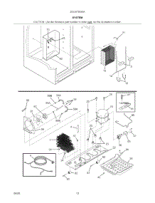 System parts for Kenmore Refrigerator 253.5470340A (2535470340A, 253 5470340A) from AppliancePartsPros.com
