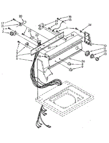 Console Panel parts for Kenmore Washer 110.82984320 (11082984320, 110 82984320) from AppliancePartsPros.com