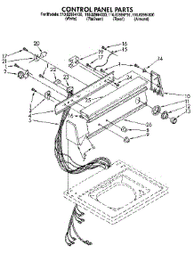 Control Panel parts for Kenmore Washer 110.82984330 (11082984330, 110 82984330) from AppliancePartsPros.com