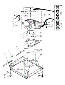 Machine Base parts for Kenmore Washer 110.82984700 (11082984700, 110 82984700) from AppliancePartsPros.com