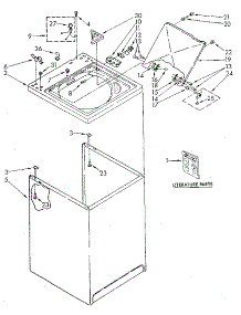 Top And Cabinet parts for Kenmore Washer 110.82984710 (11082984710, 110 82984710) from AppliancePartsPros.com