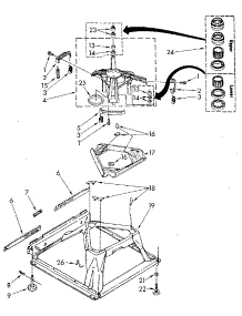 Machine Base parts for Kenmore Washer 110.82984710 (11082984710, 110 82984710) from AppliancePartsPros.com