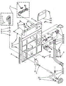 Rear Panel parts for Kenmore Washer 110.82984720 (11082984720, 110 82984720) from AppliancePartsPros.com