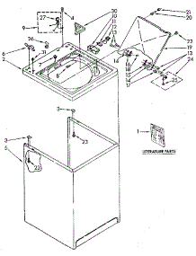 Top And Cabinet parts for Kenmore Washer 110.82984720 (11082984720, 110 82984720) from AppliancePartsPros.com