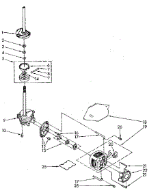 Brake, Clutch, Gearcase, Motor And Pump parts for Kenmore Washer 110.82984820 (11082984820, 110 82984820) from AppliancePartsPros.com