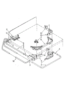Bleach, Detergent And Rinse Dispenser parts for Kenmore Washer 110.82992110 (11082992110, 110 82992110) from AppliancePartsPros.com