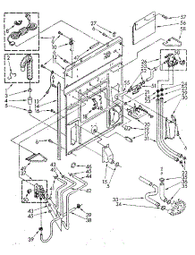 Rear Panel parts for Kenmore Washer 110.82992110 (11082992110, 110 82992110) from AppliancePartsPros.com