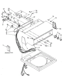 Console Panel parts for Kenmore Washer 110.82992110 (11082992110, 110 82992110) from AppliancePartsPros.com
