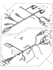 Wiring Harness parts for Kenmore Washer 110.82993100 (11082993100, 110 82993100) from AppliancePartsPros.com
