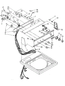 Console Panel parts for Kenmore Washer 110.82993100 (11082993100, 110 82993100) from AppliancePartsPros.com