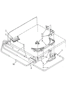 Bleach, Detergent And Rinse Dispenser parts for Kenmore Washer 110.82994110 (11082994110, 110 82994110) from AppliancePartsPros.com