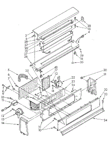Console Panel parts for Kenmore Washer 110.82994110 (11082994110, 110 82994110) from AppliancePartsPros.com